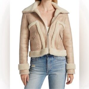 MOTHER The Patch Pocket Roamer Jacket in Beige Size XS